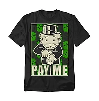 Logovision Big & Tall Monopoly Pay Me T-Shirt