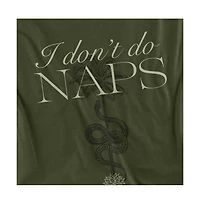 Logovision Men's White Lotus I Don't Do Naps T-Shirt