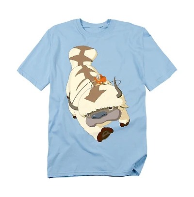 Logovision Men's Avatar The Last Airbender Aang Appa T-Shirt
