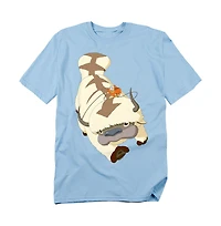 Logovision Men's Avatar The Last Airbender Aang Appa T-Shirt