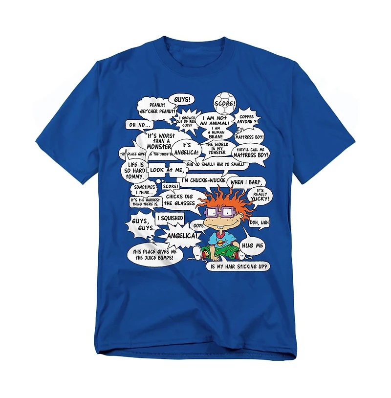 Logovision Men's Rugrats Chucky Famous Quotes Overload T-Shirt