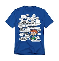Logovision Men's Rugrats Chucky Famous Quotes Overload T-Shirt