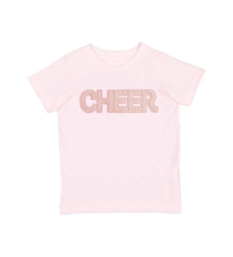 Sweet Wink Toddler Girls Cheer Pearl Patch Short Sleeve T-Shirt