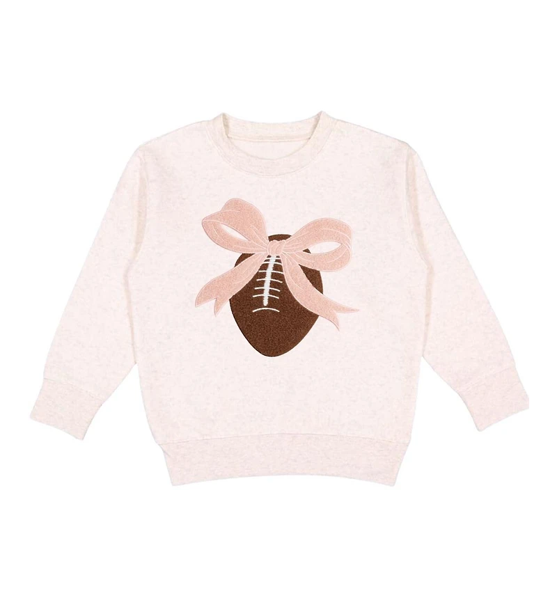 Sweet Wink Big Girls Coquette Football Patch Sweatshirt