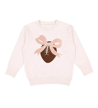 Sweet Wink Big Girls Coquette Football Patch Sweatshirt