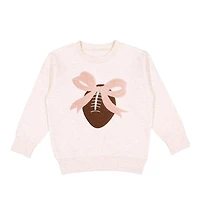 Sweet Wink Big Girls Coquette Football Patch Sweatshirt