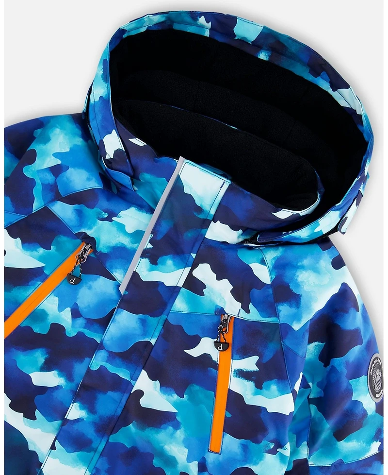 Deux par Boy Two-Piece Play Snowsuit Bright Orange