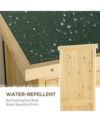 Outsunny 5' x 3' Wooden Garden Storage Shed with Asphalt