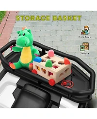 Qaba 12V Kids Atv, 4 Wheeler with Spring Suspension, Storage,
