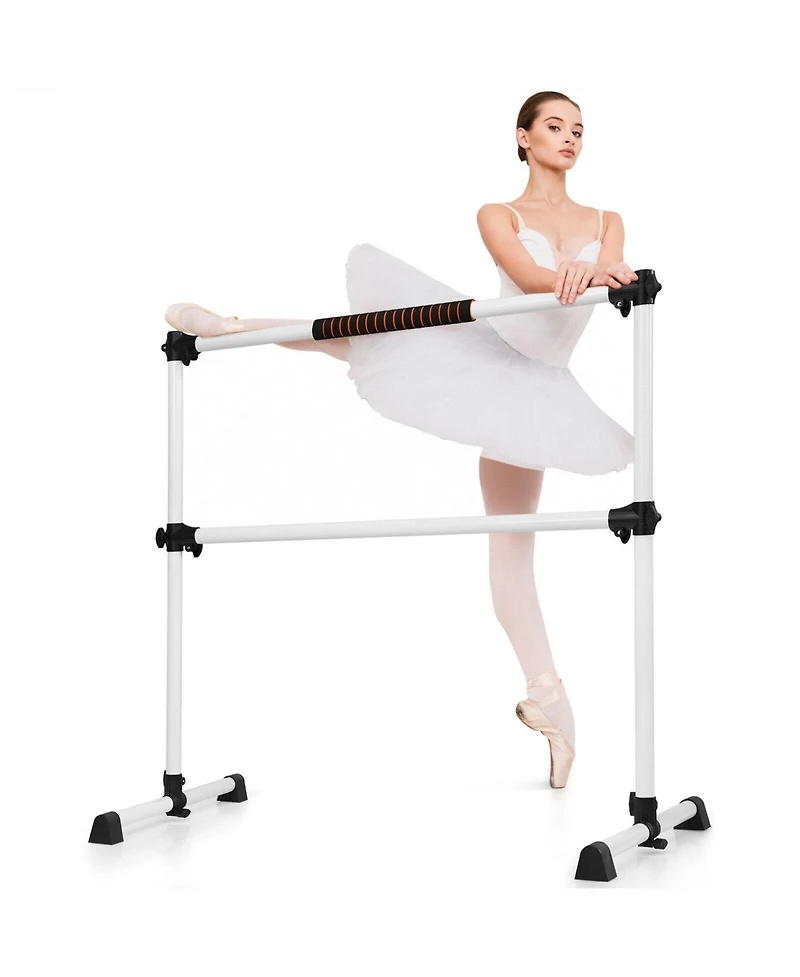 4 Feet Portable Ballet Barre with Adjustable Height