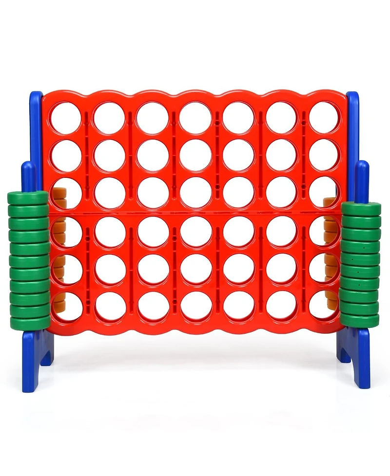 Jumbo 4-to-Score Giant Game Set with 42 Rings and Quick-Release Slider