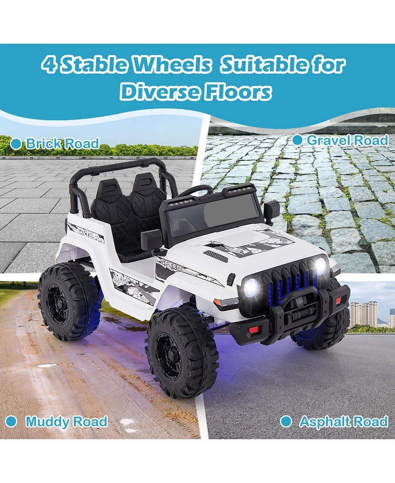 Akiudex 12V Kids Ride-On Jeep Car with 2.4G Remote Control