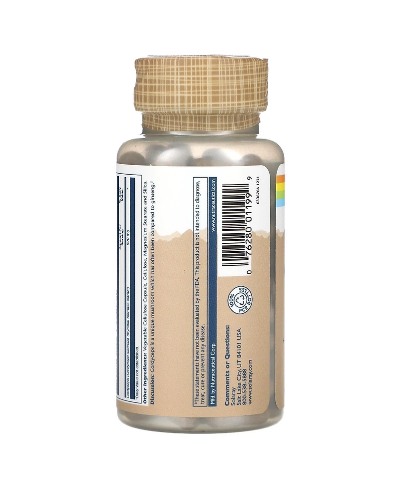 Solaray Cordyceps Mushrooms 520 mg