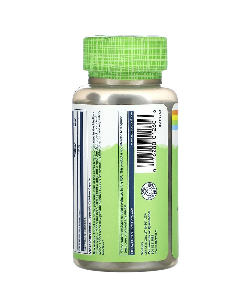 Solaray True Herbs Fennel 450 mg
