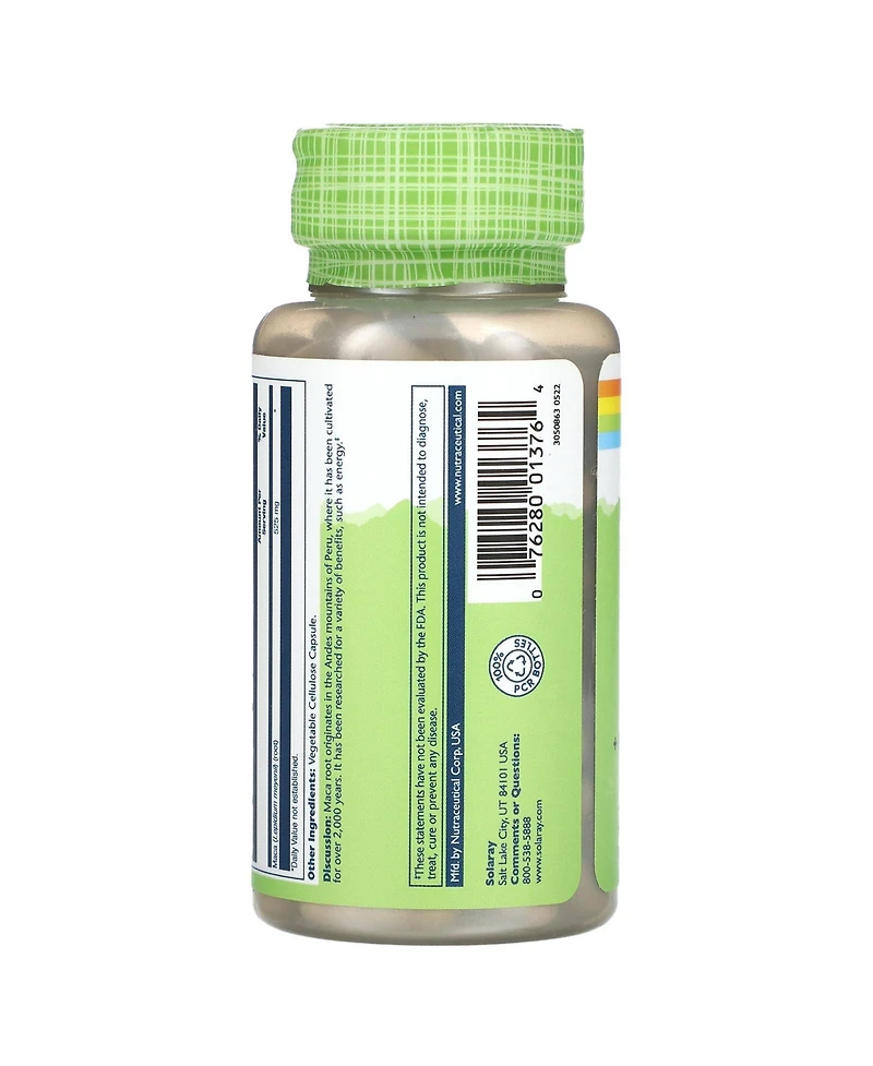 Solaray True Herbs Maca 525 mg