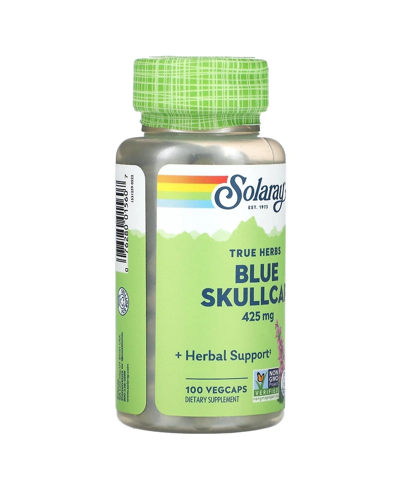 Solaray True Herbs Blue Skullcap 425 mg - 100 VegCaps