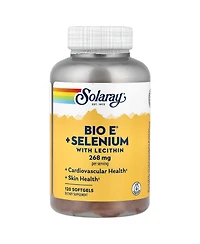 Solaray Bio E + Selenium with Lecithin - 120 Softgels
