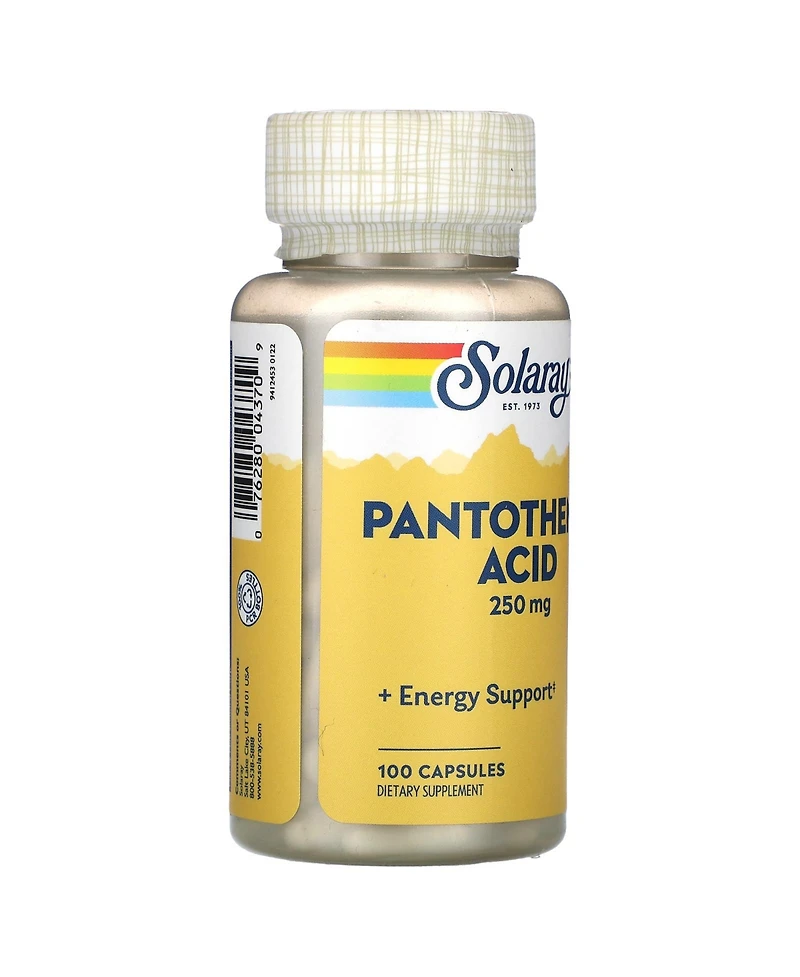 Solaray Panthothenic Acid 250 mg