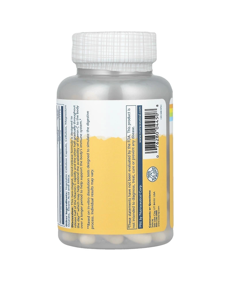 Solaray Timed Release Vitamin C with Rose Hips & Acerola mg