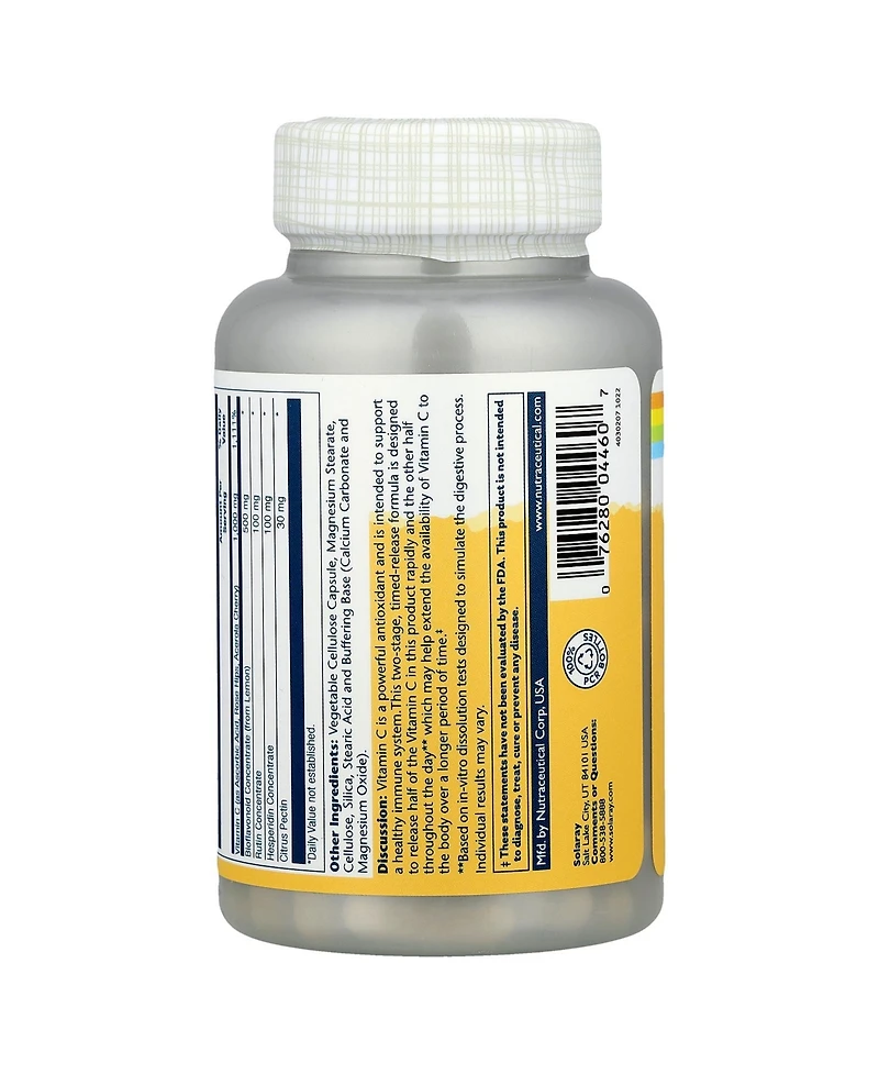 Solaray Buffered Super Bio Vitamin C - 100 VegCaps