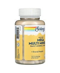 Solaray Mega Multi Mineral Iron Free - 100 Capsules