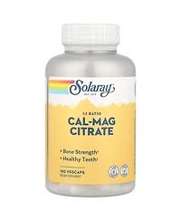 Solaray Cal-Mag Citrate 1:1 Ratio - 180 VegCaps