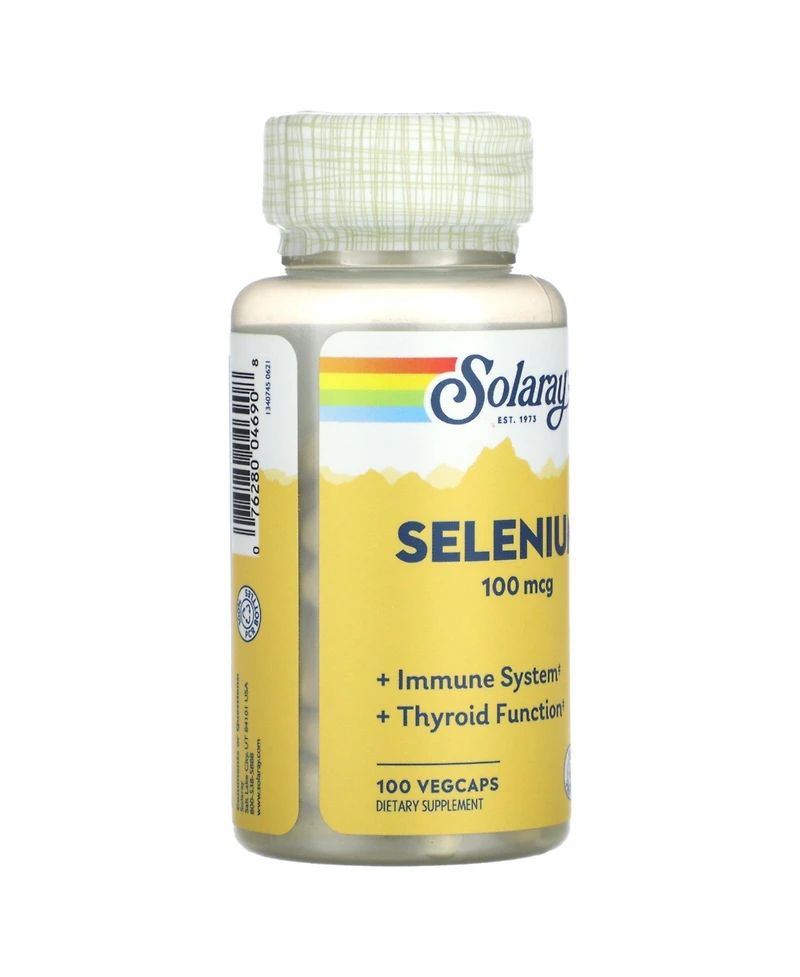 Solaray Selenium, High Potency, Healthy Immune System, Thyroid Function & Antioxidant
