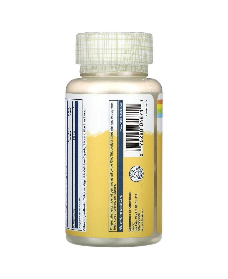 Solaray Dlpa Dl-Phenylalanine 500 mg