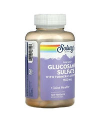 Solaray Two Daily Glucosamine Sulfate with Turmeric & Boswellia 1 500 mg - 120 VegCaps