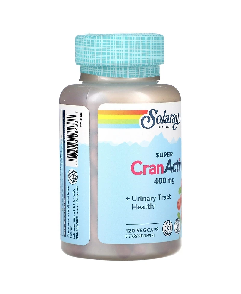 Solaray Super CranActin with Herbal Support Blend 400 mg