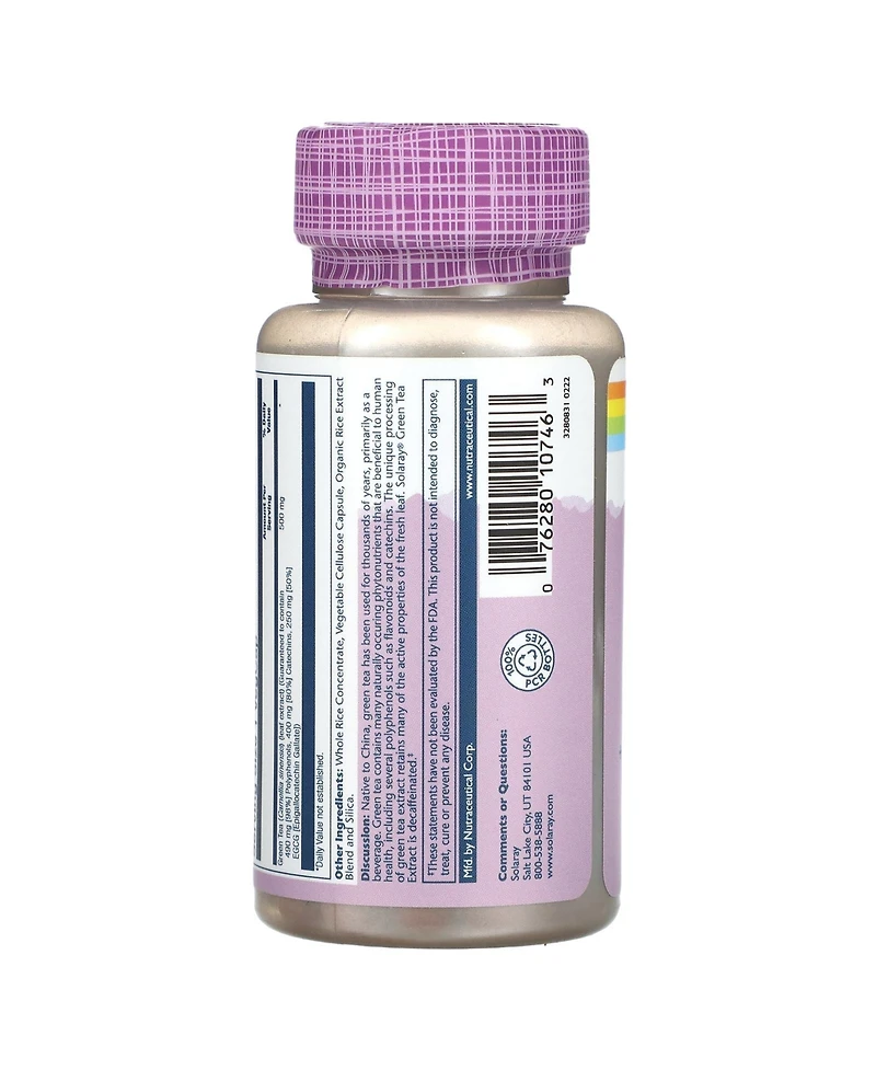 Solaray Vital Extracts Green Tea 500 mg