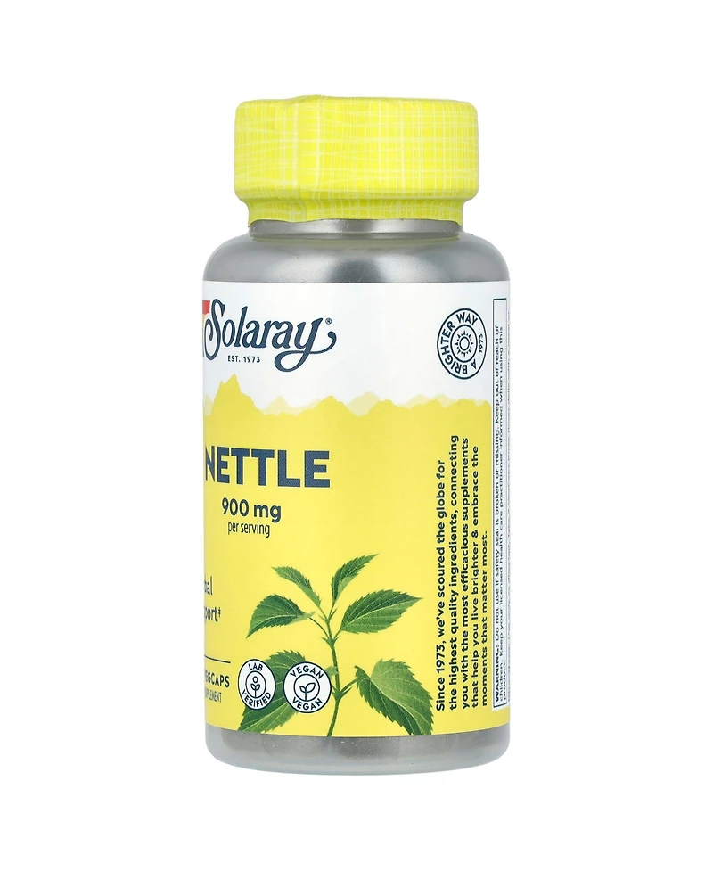 Solaray Nettle - 100 VegCaps (450 mg per Capsule)