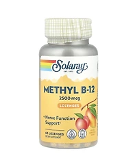 Solaray Methyl B-12 Lozenges Natural Mango Peach 2 500 mcg - 60 Lozenges