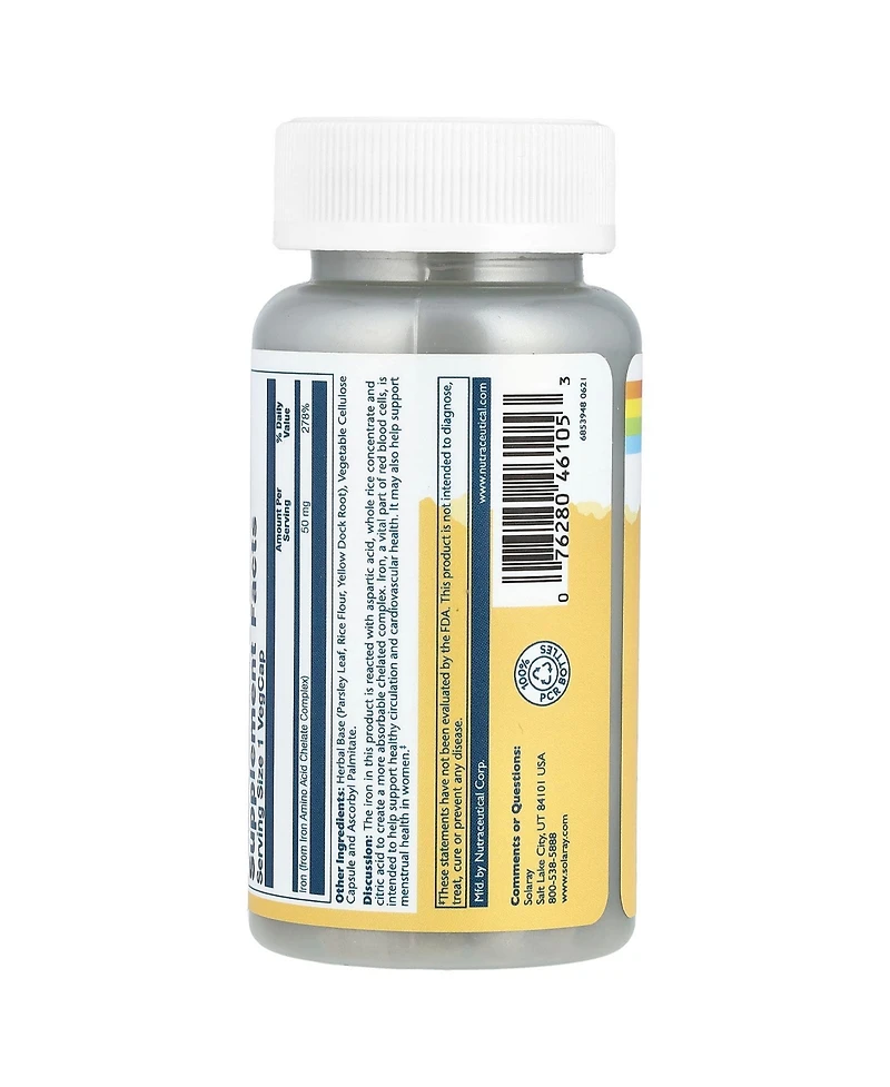 Solaray Iron 50 mg