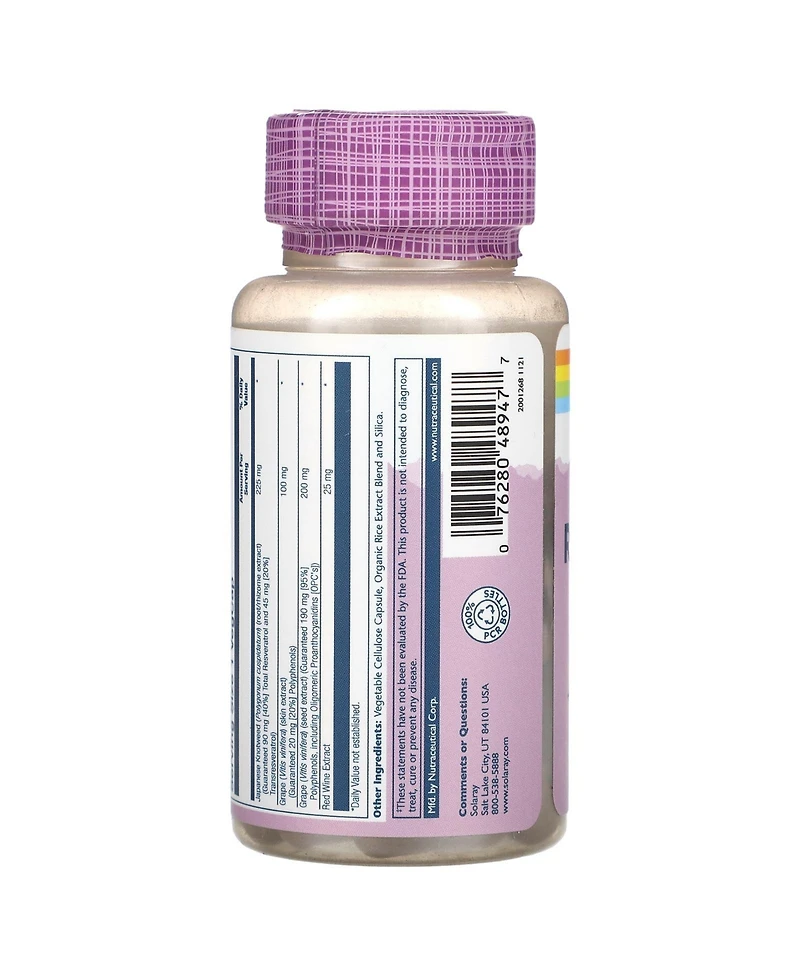 Solaray Vital Extracts Resveratrol Japanese Knotweed 225 mg