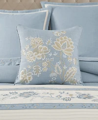 J Queen New York Garden Bloom Square Decorative Pillow, 18" x 18"