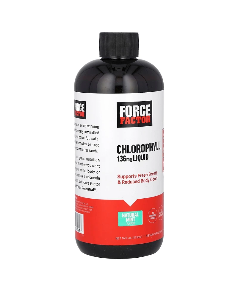 Force Factor Chlorophyll Liquid Natural Mint