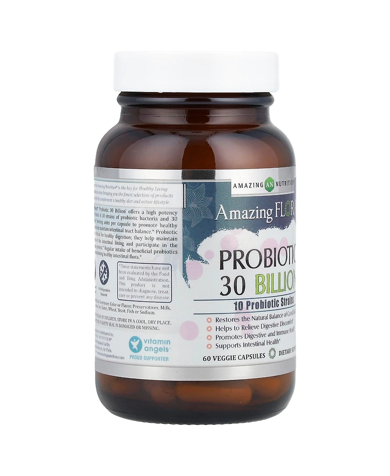 Amazing Nutrition Amazing Flora Probiotic 30 Billion Cfu