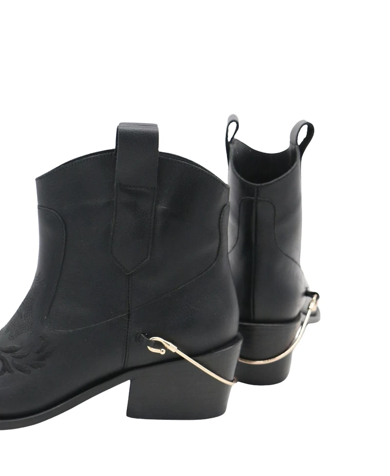 Stivali New York Women's Joy Leather Cowboy Booties