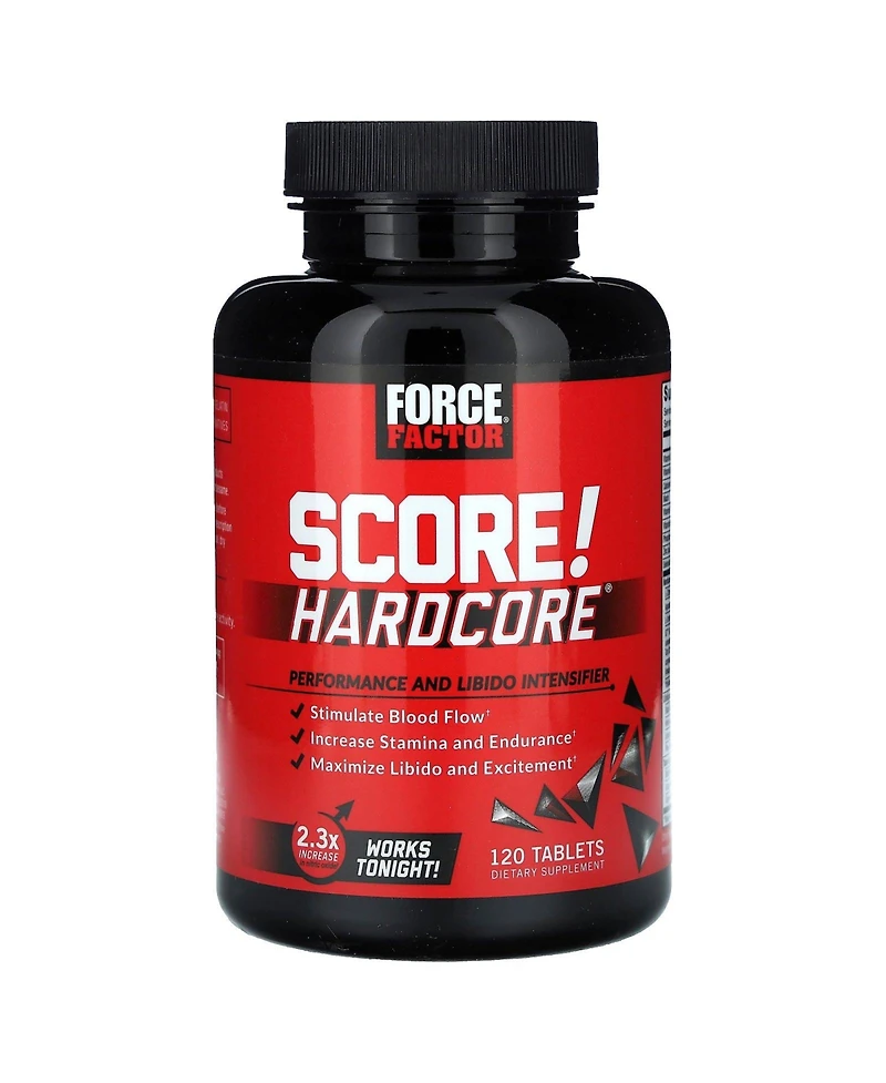 Force Factor Score! Hardcore Nitric Oxide Booster Supplement for Men with L-Citrulline,