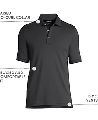Lands' End Big & Tall Short Sleeve Cotton Supima Polo Shirt