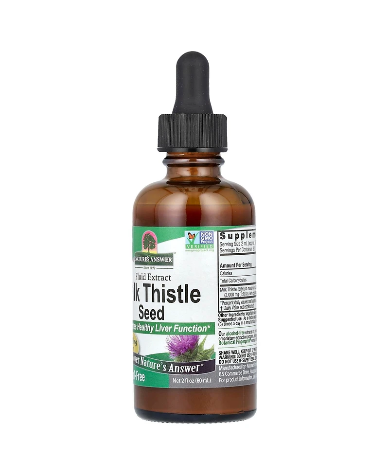 Nature's Answer Milk Thistle Seed Fluid Extract 2 000 mg - 2 fl oz (60 ml)