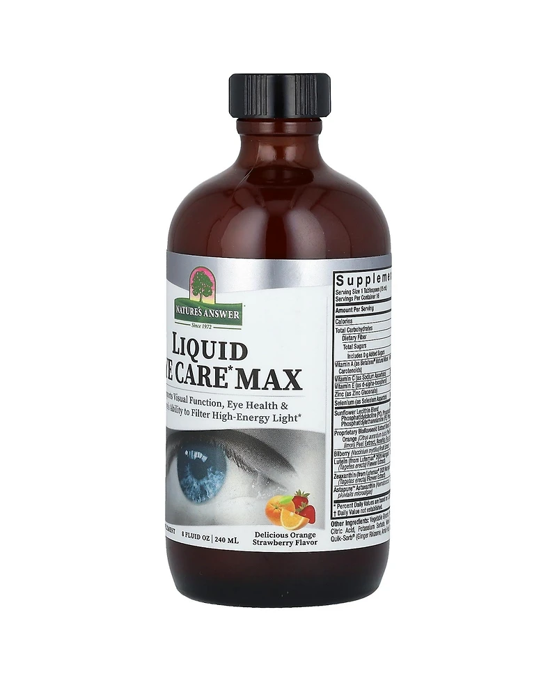Nature's Answer Liquid Eye Care Max Delicious Orange Strawberry