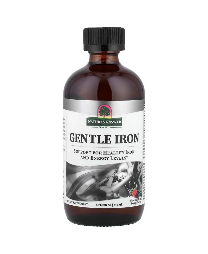 Nature's Answer Gentle Iron 8 Ounce Liquid | Supports Red Blood Cells | Supports Iron Levels