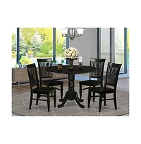 East West Furniture 5 Pc small Kitchen Table set - Table and 4 Dining Chairs