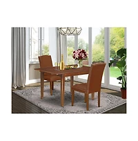 East West Furniture Dining Room Set Mahogany