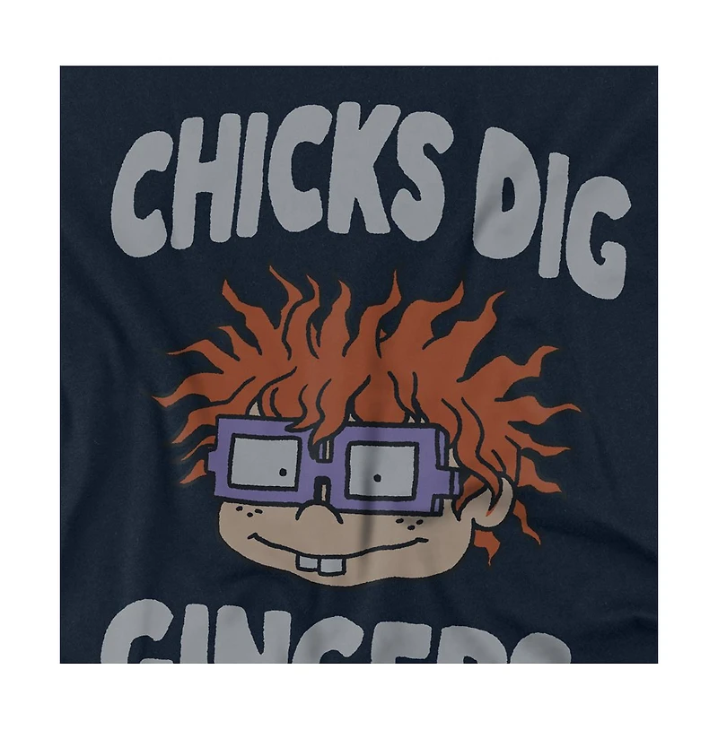 Logovision Men's Rugrats Chicks Dig Gingers T-Shirt