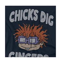 Logovision Men's Rugrats Chicks Dig Gingers T-Shirt