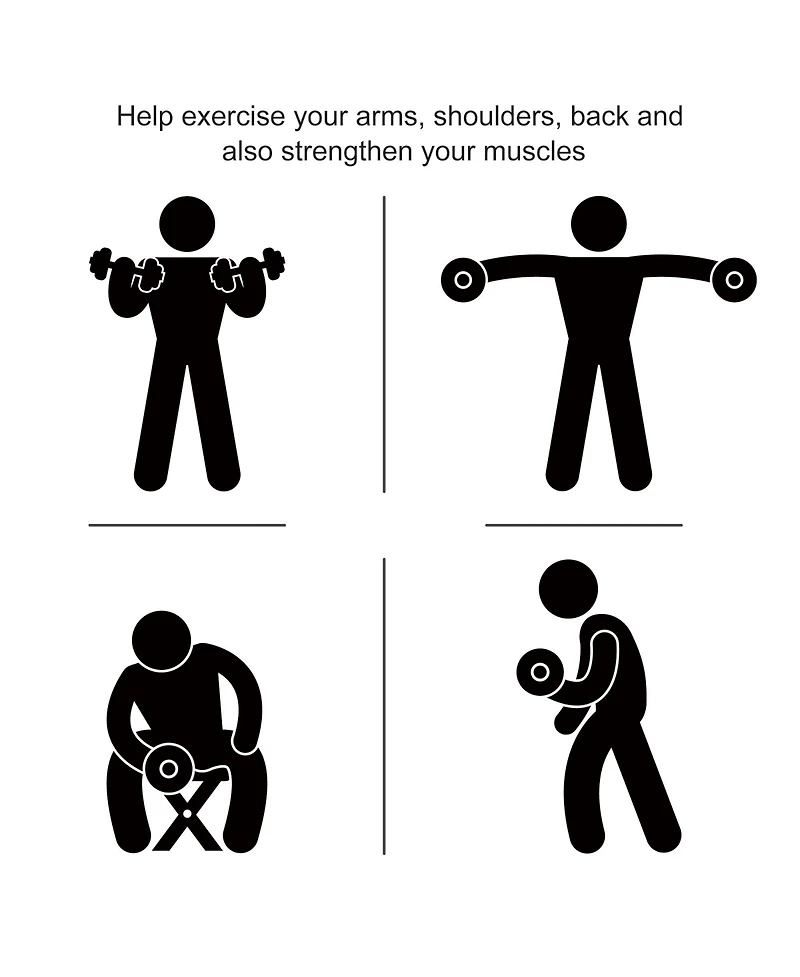 Soozier 50bs/Single Set of 2 Dumbbell Weights for Home Gym Cardio Exercise