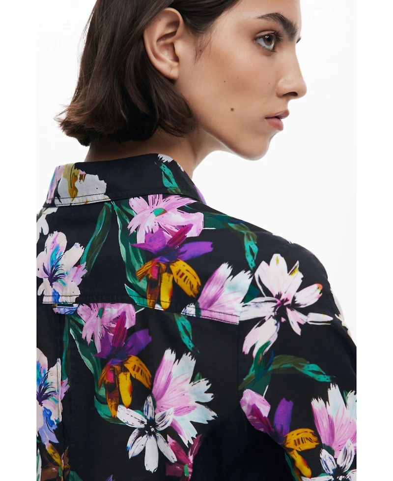 Desigual Women's Combined silhouette floral shirt
